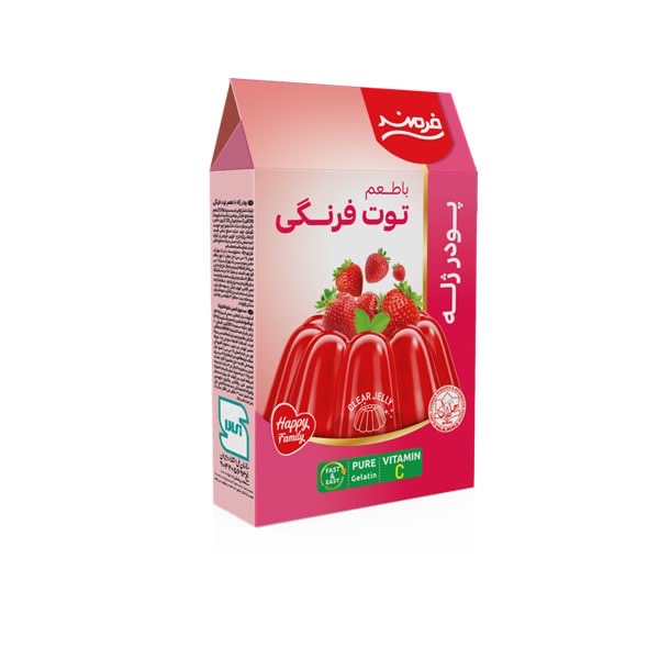 پودر ژله توت فرنگی فرمند