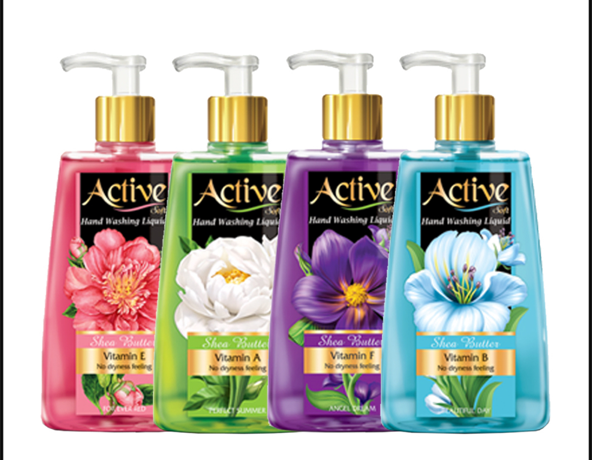 مايع دست 450 گ صدفی اکتیو