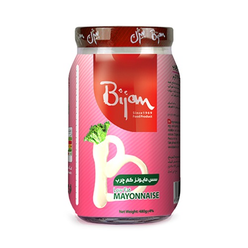 سس کم چرب 480گرمی شیشه ای بیژن