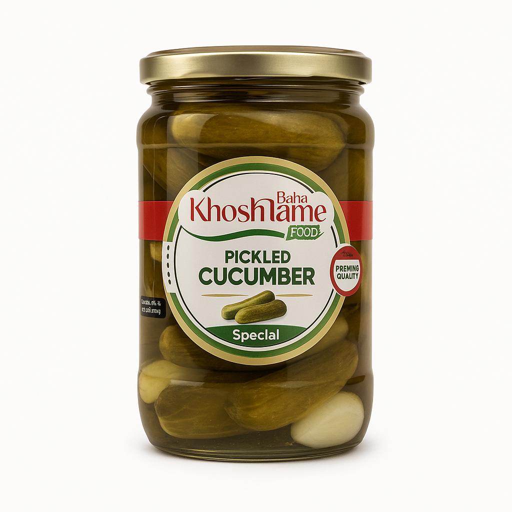 خیارشور شیشه ممتاز 1500گ خوش طعم بهار