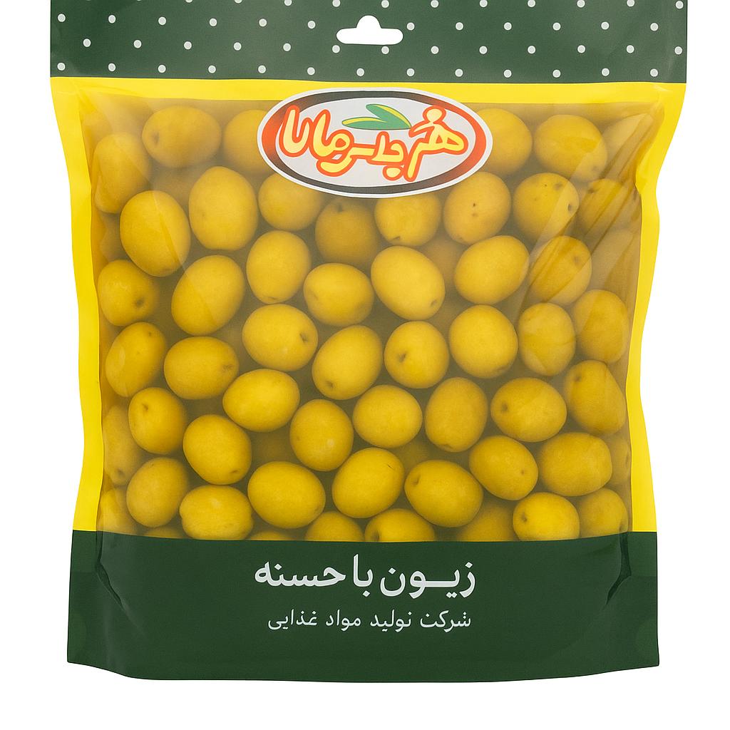 زیتون ساندیسی با هسته 1000 گ خوش طعم بهار